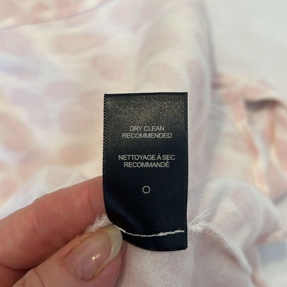 AFRM szXL pink & white leopard print maxi dress w/cutout side & lace up back GUC - Picture 11 of 16